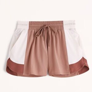 Abercrombie high rise lined workout shorts